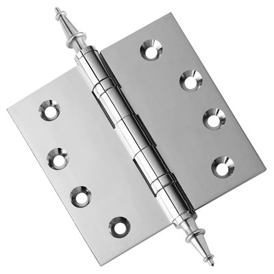 Charnière de porte simple à roulement à billes en laiton massif H 4 po x l 4 po