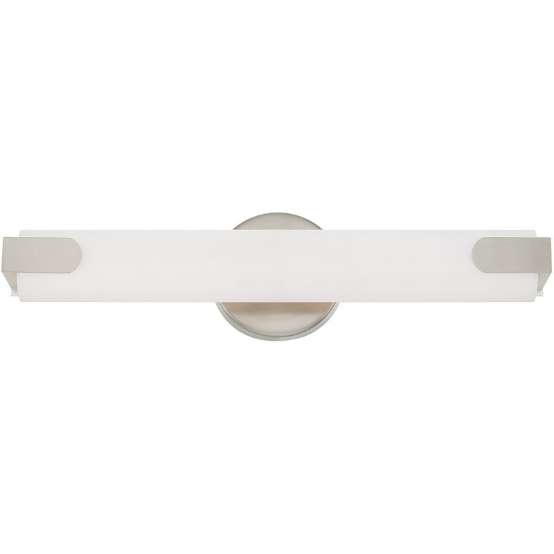 1 - Light LED Bath Bar, Brushed Nickel