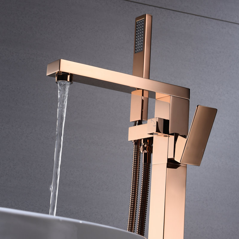 Floor Tub Spout with Diverter