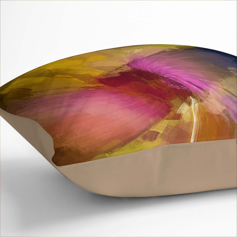 Abstract Square Cushion, 55cm H x 55cm W x 20cm D, Stone