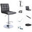 Tabouret de comptoir pivotant et réglable en hauteur 32,5 po Ludly-434711435-493706374