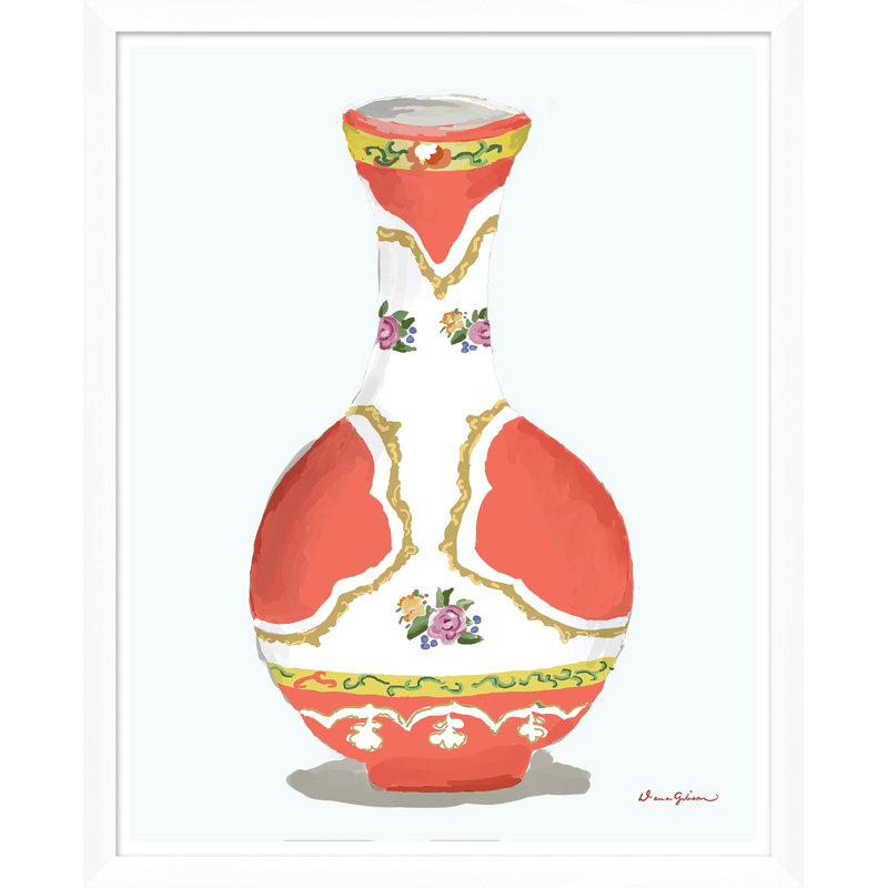 Vase Series Giclee Print by Dana Gibson, Orange