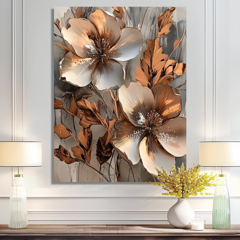 Ballerini - Abstract Wall Art Living Room, Wrapped Canvas, 40" H x 30" W, Does Not Apply