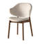 Holly Upholstered Armchair with Wooden Frame