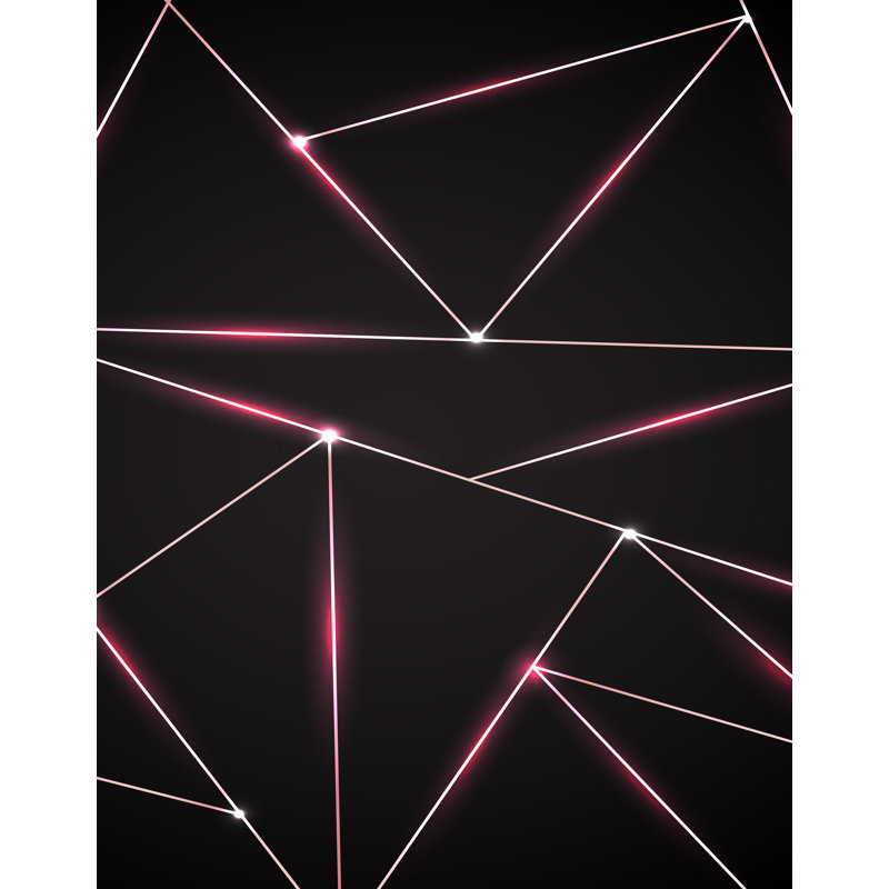 Grissett Peel & Stick Geometric Wall Mural, 144" L x 108" W