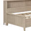 Lit de jour simple style avec 3 tiroirs et tablettes de rangement, blanc antique, espace en bois sans sommier, tiroirs, fabrication solide,-1943226006
