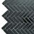 11"X 12.6" Herringbone Polished Glass Mosaic Tile-61266925