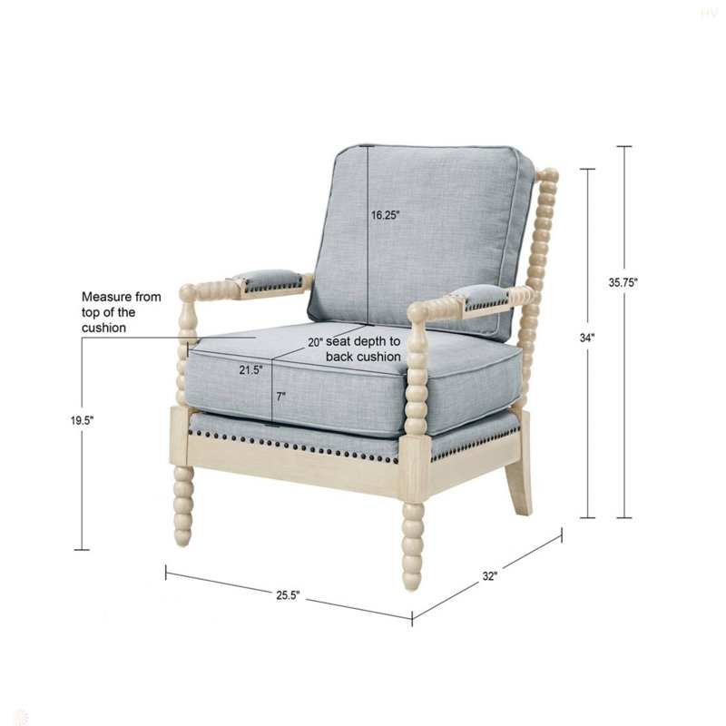 Fauteuil Accent, Ivoire ivoire, Tissu gris