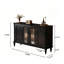 Buffet 59,06 po en bois rétro noir