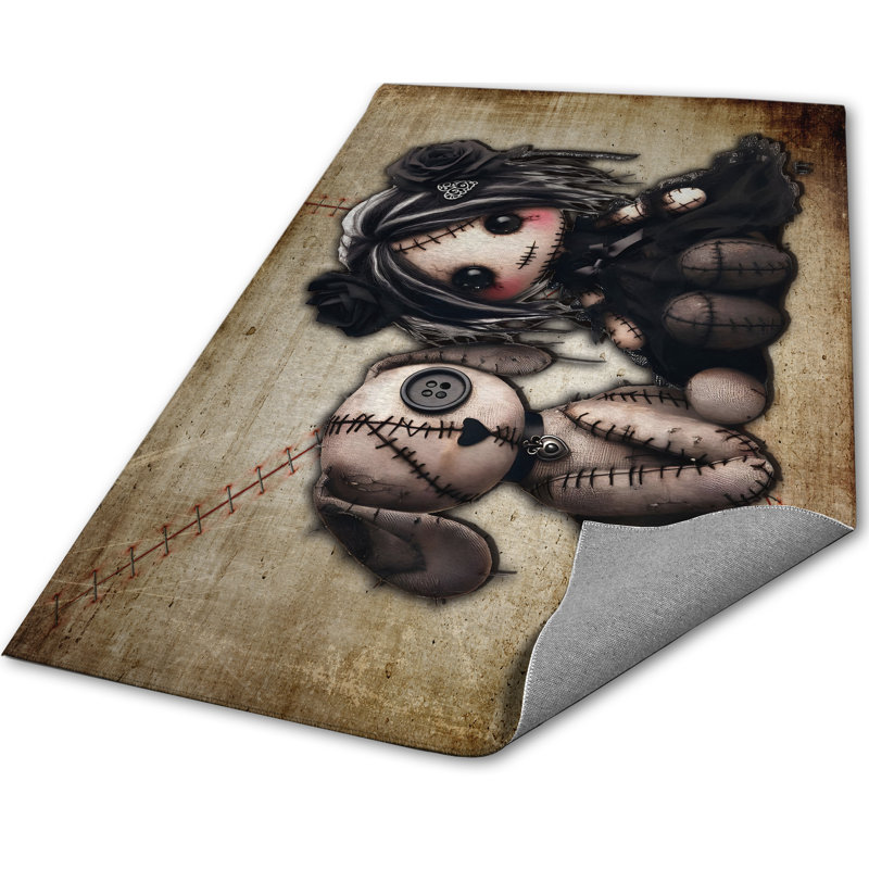 Tapis chiot Little Stitch Ups Old Friends, Rectangulaire 3 pi x 5 pi
