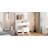 Baelyn Makeup Vanity  with  LED Lighted Mirror,  Modern 4 Drawers Vanities Desk with Stool-1483049333