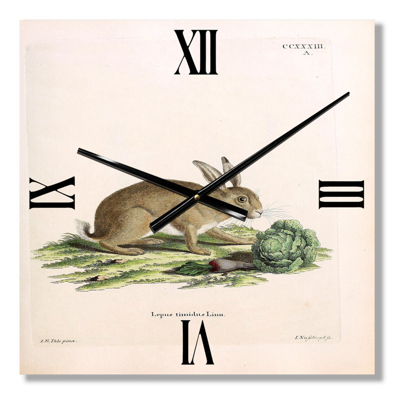 Horloge murale lapins, Grand