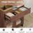 4 In 1 TV Stand For Tvs Up To 120 Inches, Modern TV Console With Glass Doors And 8 Drawers, Entertainment Center With Adjustable Shelf For Living Room-1418942002