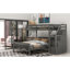 Lit mezzanine sur lit double moderne avec escalier