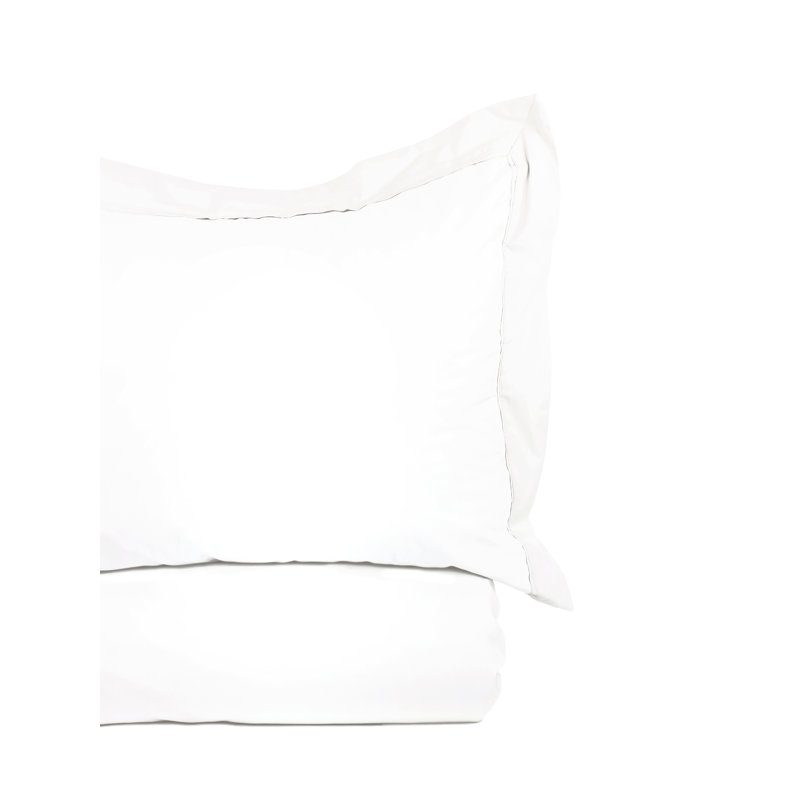 Ensemble de housse de couette Byram 300 Thead Court Egytian Percale, Housse de couette grand et 2 taies décoratives