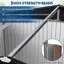 Remise de rangement en métal, maison de jardin imperméable en acier galvanisé avec portes et évents verrouillables pour les outils de jardin-125252257-125252256
