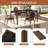  Solid Wood Board Game Table for 4–6 with Removable Top, D&D and Puzzle Table, Convertible Gaming/Dining Table, 63" x 38" Gaming Surface, Game Mat, 6 Cup Holders & Hobby Tray