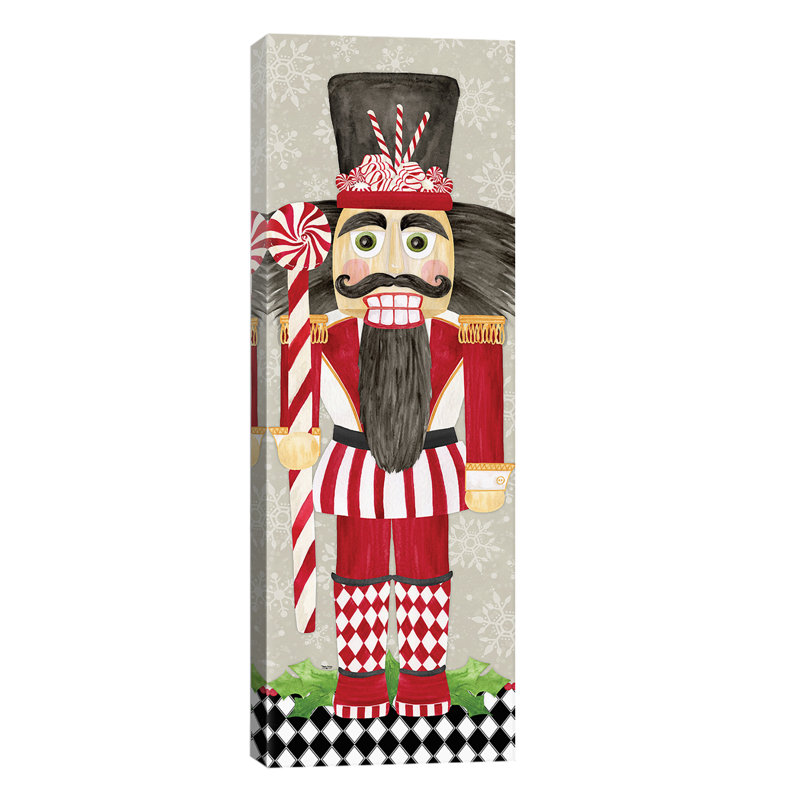Nutcracker Christmas III - Wrapped Canvas Panoramic Painting, 121.92 cm H x 40.64 cm W x 3.175 cm D
