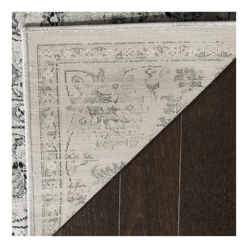 Tapis performance oriental rétro Lyniya, Rectangle 5 pi 1 po x 7 pi 7 po