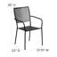 Fauteuil de patio intérieur / extérieur en acier à dossier carré Oia-22948753