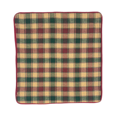 Bibeau Plaid Square Cushion