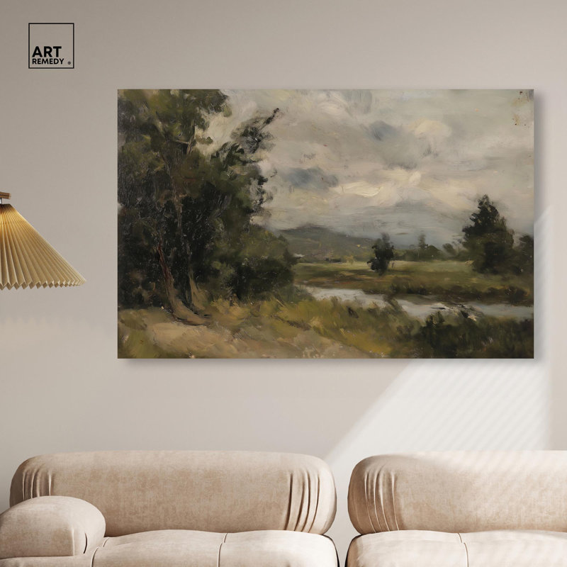 «River's Path» par Art Remedy, Toile tendue, H 36 po x l 54 po