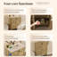 Armoire de plancher pliante 30 po gris antique avec évier en céramique - Installation brevetée en 1 minute, peu encombrante et facile à assembler, style américain-232438367