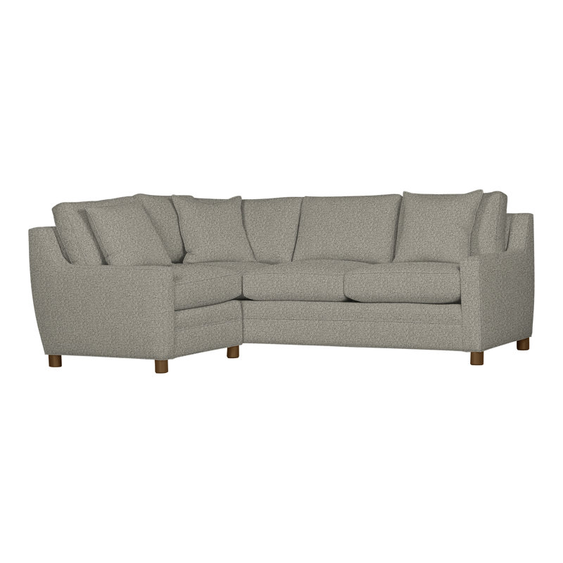 American Bungalow 2-Piece Fairgrove Sectional, Tuck Graphite, Havana