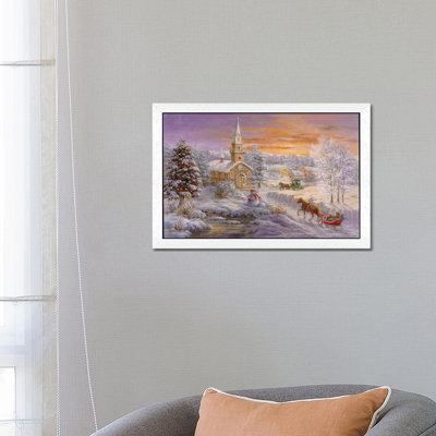 Holiday Worship by Nicky Boehme - Floater Frame Painting on Canvas