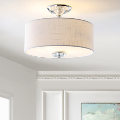 Winterton Fabric Semi Flush Mount