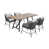 Table naturelle / coussin gris clair