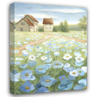 August Grove Meagher, Megan Gallery Wrapped Canvas Art Titled: Blue Meadow