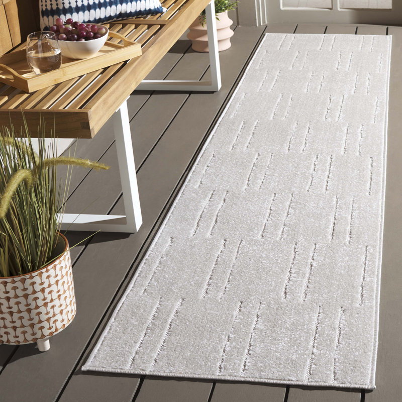 Tapis géométrique Keyona Performance, Tapis de couloir 2 pi x 8 pi