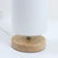 Lampe de table en bois massif Yurith