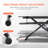 Schmitz Adjustable Metal Base Standing Desk Converter