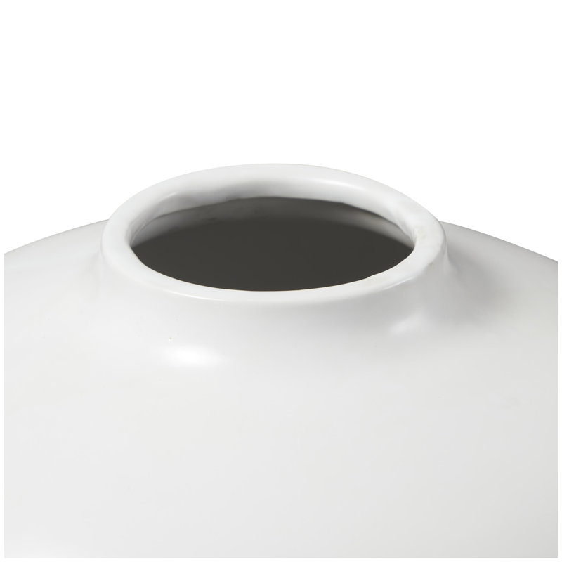 Vase de table en céramique Mable, Blanc