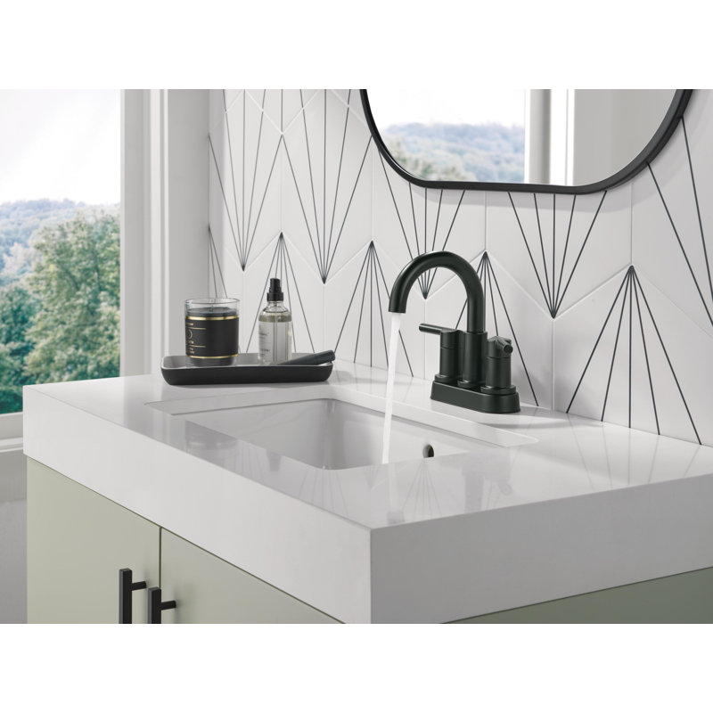 Nicoli Centerset Bathroom Faucet, 2-Handle Bathroom Sink Faucet