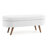 Ottoman Oval Storage Bench,Rubber Wood Legs,White(43.5"X16"X16")-1409445969-1409445970