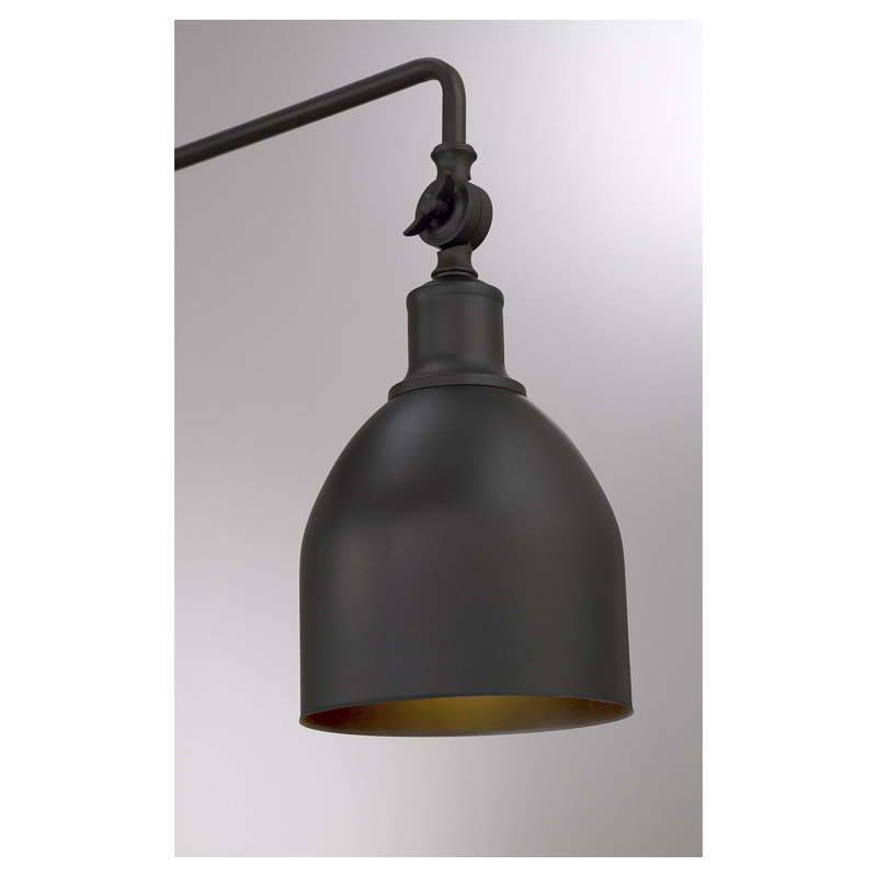 Seraphine Steel Swing Arm Sconce - Adjustable Light