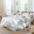 MooMee Striped Duvet Cover Set 100% Washed Cotton Linen Like Textured-115097788-118026350