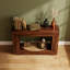 Console en bois de 47 po, canapé étroit multifonctionnel pour couloir, vestibule et salon