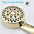 High Shower Head - Gold, 5 Modes, Quality Plastic, Heat , Easy Clean, Wall Mounted Gold Handheld Spray Abs & , Safe , To Install, Consistent Spray, Water Saving-121628176