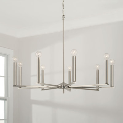 9 - Light Dimmable Modern Linear Chandelier
