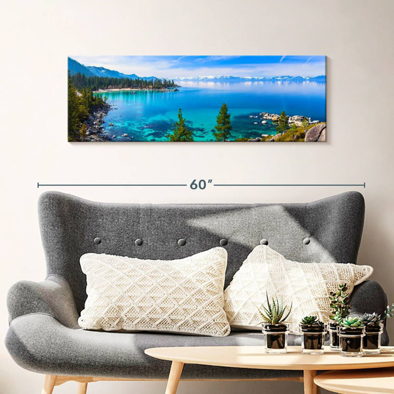Sur toile, H 14 po x l 42 po x P 1,25 po