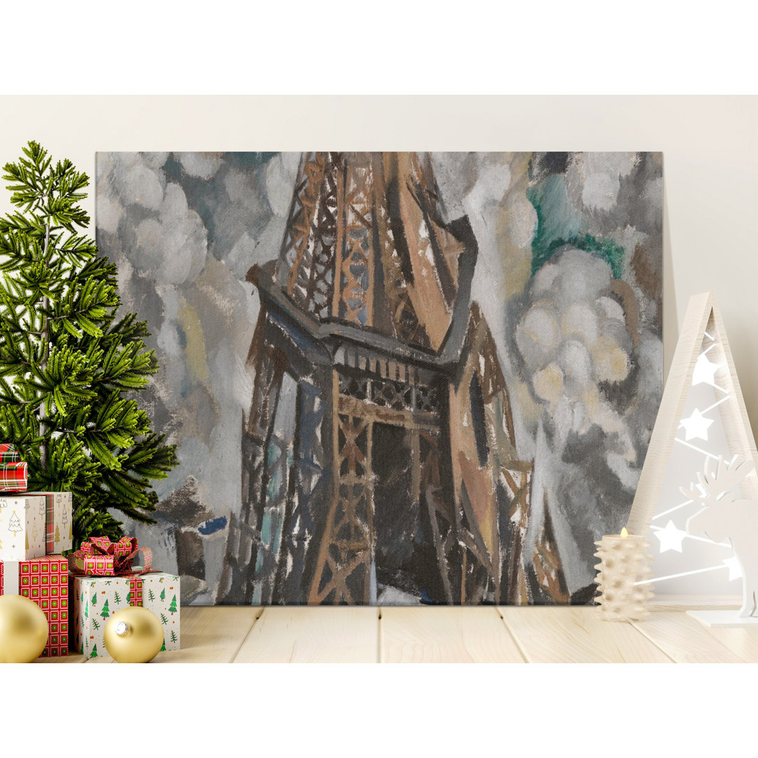 Modern Paris Landmark Wall Art
