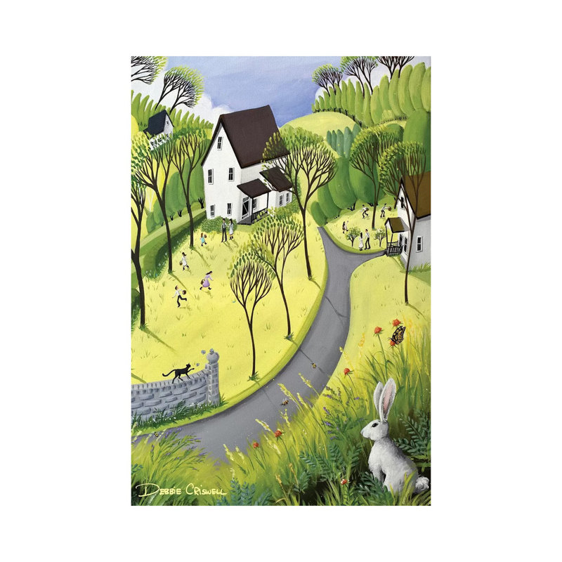 "Lapin de Pâques" par Debbie Criswell, reproduction d'art sur toile tendue, H 18 po x l 12 po x 1,5 po