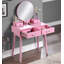 Ensemble coiffeuse et tabouret contemporain en bois-253124381