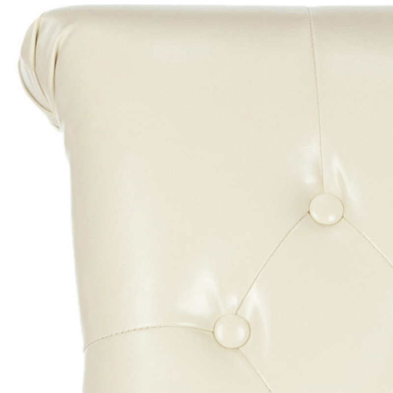 Bowie 19.7'' H Tufted Upholstered Side Chair, Cream