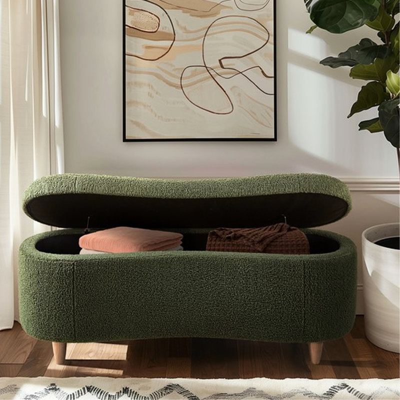 Banc de rangement Boucle, Vert