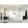 Gaia 30 in. x 58.25 in. Frameless Fluted Single Fixed Bath Panel
